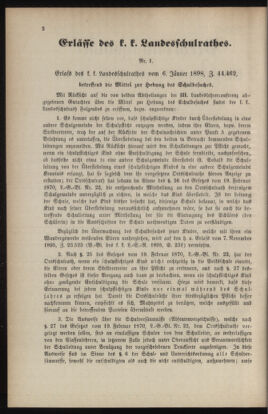 Verordnungsblatt für das Volksschulwesen im Königreiche Böhmen 18980131 Seite: 2