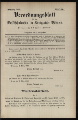 Verordnungsblatt für das Volksschulwesen im Königreiche Böhmen