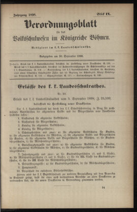 Verordnungsblatt für das Volksschulwesen im Königreiche Böhmen