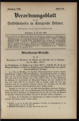 Verordnungsblatt für das Volksschulwesen im Königreiche Böhmen