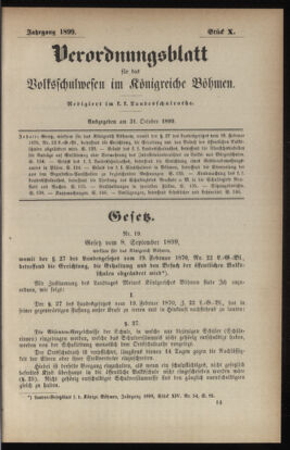 Verordnungsblatt für das Volksschulwesen im Königreiche Böhmen 18991031 Seite: 1