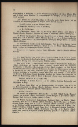 Verordnungsblatt für das Volksschulwesen im Königreiche Böhmen 19000131 Seite: 14