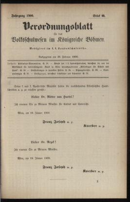 Verordnungsblatt für das Volksschulwesen im Königreiche Böhmen