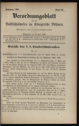 Verordnungsblatt für das Volksschulwesen im Königreiche Böhmen