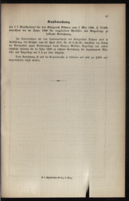 Verordnungsblatt für das Volksschulwesen im Königreiche Böhmen 19000531 Seite: 27