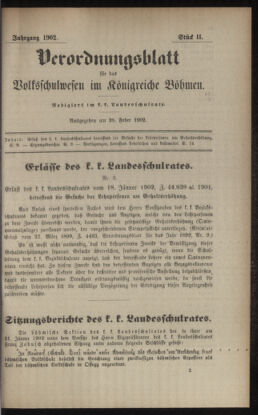 Verordnungsblatt für das Volksschulwesen im Königreiche Böhmen 19020228 Seite: 1