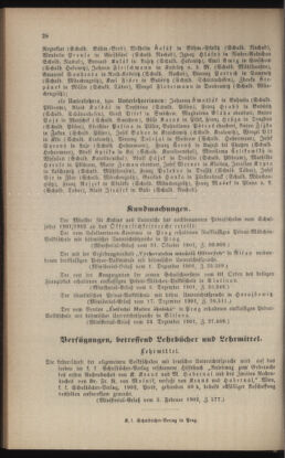 Verordnungsblatt für das Volksschulwesen im Königreiche Böhmen 19020228 Seite: 20