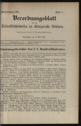 Verordnungsblatt für das Volksschulwesen im Königreiche Böhmen