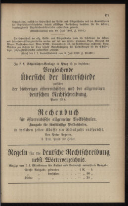 Verordnungsblatt für das Volksschulwesen im Königreiche Böhmen 19030831 Seite: 71