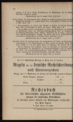 Verordnungsblatt für das Volksschulwesen im Königreiche Böhmen 19031031 Seite: 16