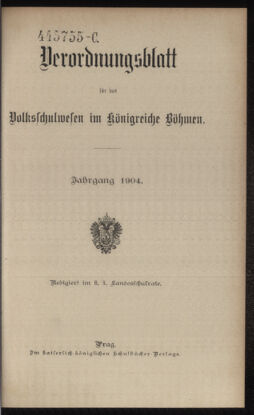 Verordnungsblatt für das Volksschulwesen im Königreiche Böhmen 19031231 Seite: 61