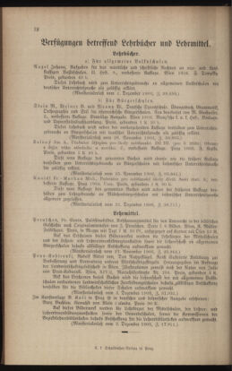 Verordnungsblatt für das Volksschulwesen im Königreiche Böhmen 19040131 Seite: 12