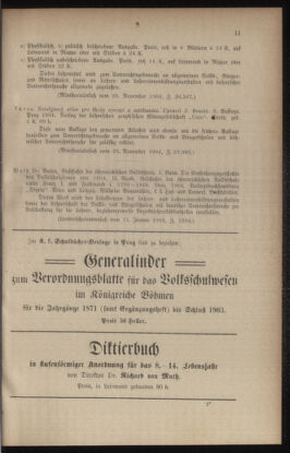 Verordnungsblatt für das Volksschulwesen im Königreiche Böhmen 19050131 Seite: 11