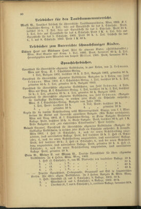 Verordnungsblatt für das Volksschulwesen im Königreiche Böhmen 19050731 Seite: 14