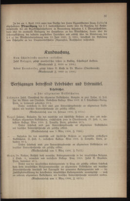 Verordnungsblatt für das Volksschulwesen im Königreiche Böhmen 19060430 Seite: 7