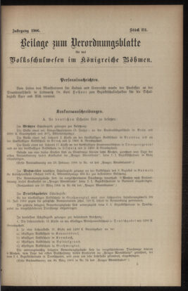 Verordnungsblatt für das Volksschulwesen im Königreiche Böhmen 19061231 Seite: 19