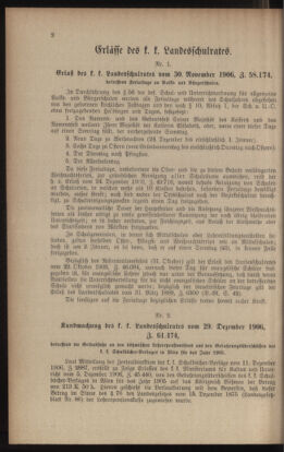 Verordnungsblatt für das Volksschulwesen im Königreiche Böhmen 19070131 Seite: 2