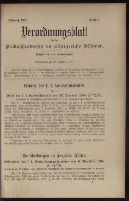 Verordnungsblatt für das Volksschulwesen im Königreiche Böhmen