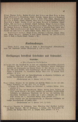 Verordnungsblatt für das Volksschulwesen im Königreiche Böhmen 19070331 Seite: 9