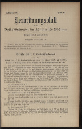 Verordnungsblatt für das Volksschulwesen im Königreiche Böhmen