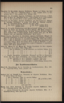 Verordnungsblatt für das Volksschulwesen im Königreiche Böhmen 19070831 Seite: 15