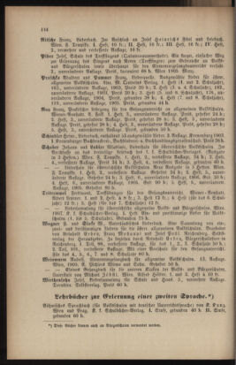 Verordnungsblatt für das Volksschulwesen im Königreiche Böhmen 19070831 Seite: 20