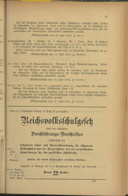 Verordnungsblatt für das Volksschulwesen im Königreiche Böhmen 19070831 Seite: 3