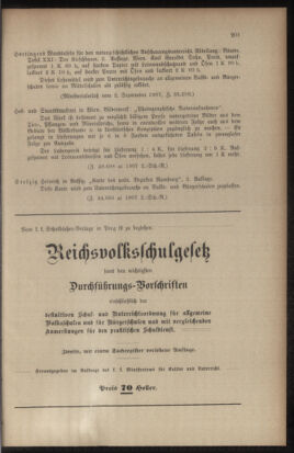 Verordnungsblatt für das Volksschulwesen im Königreiche Böhmen 19071031 Seite: 19