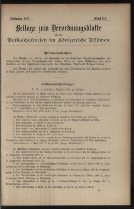 Verordnungsblatt für das Volksschulwesen im Königreiche Böhmen 19071231 Seite: 19