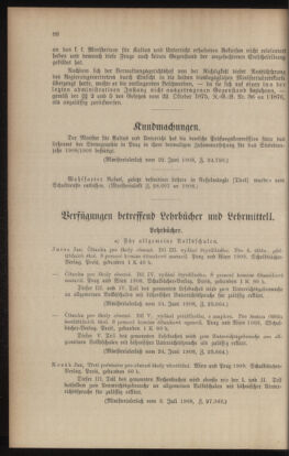 Verordnungsblatt für das Volksschulwesen im Königreiche Böhmen 19080831 Seite: 20