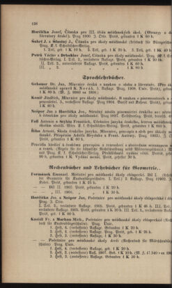 Verordnungsblatt für das Volksschulwesen im Königreiche Böhmen 19080831 Seite: 60