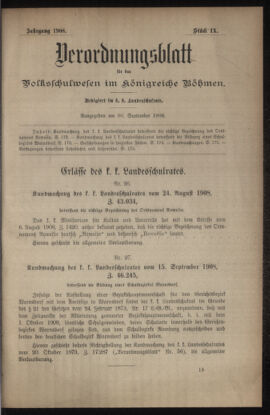 Verordnungsblatt für das Volksschulwesen im Königreiche Böhmen