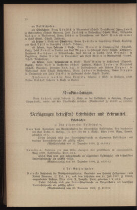 Verordnungsblatt für das Volksschulwesen im Königreiche Böhmen 19090131 Seite: 10