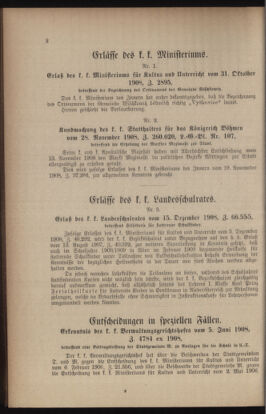 Verordnungsblatt für das Volksschulwesen im Königreiche Böhmen 19090131 Seite: 2