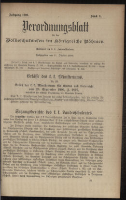 Verordnungsblatt für das Volksschulwesen im Königreiche Böhmen 19091031 Seite: 1