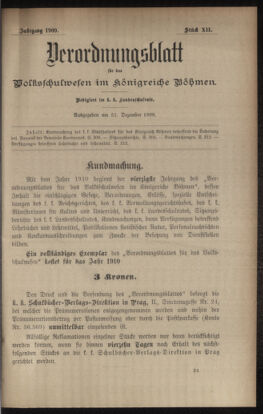 Verordnungsblatt für das Volksschulwesen im Königreiche Böhmen