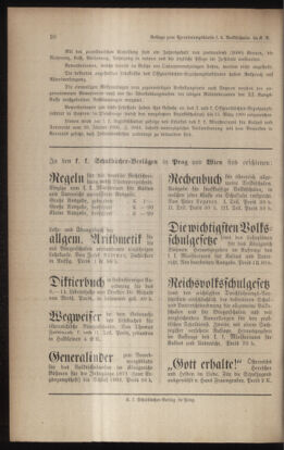 Verordnungsblatt für das Volksschulwesen im Königreiche Böhmen 19091231 Seite: 20