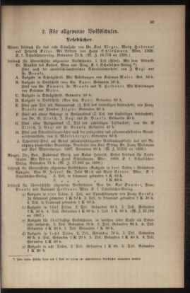 Verordnungsblatt für das Volksschulwesen im Königreiche Böhmen 19100831 Seite: 15