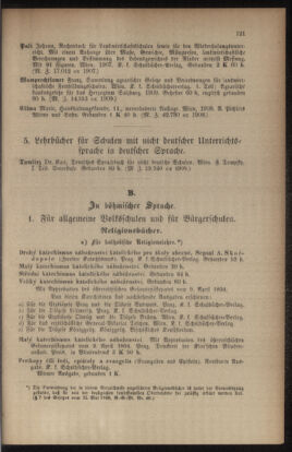 Verordnungsblatt für das Volksschulwesen im Königreiche Böhmen 19100831 Seite: 41