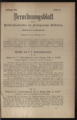 Verordnungsblatt für das Volksschulwesen im Königreiche Böhmen