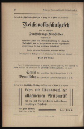 Verordnungsblatt für das Volksschulwesen im Königreiche Böhmen 19101231 Seite: 28