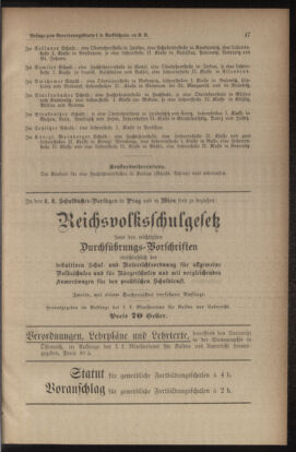 Verordnungsblatt für das Volksschulwesen im Königreiche Böhmen 19101231 Seite: 55