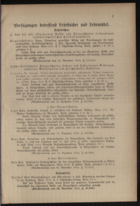 Verordnungsblatt für das Volksschulwesen im Königreiche Böhmen 19110131 Seite: 7