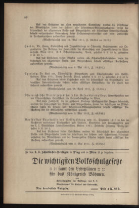 Verordnungsblatt für das Volksschulwesen im Königreiche Böhmen 19110630 Seite: 10