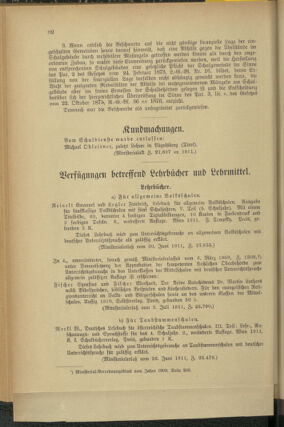 Verordnungsblatt für das Volksschulwesen im Königreiche Böhmen 19110831 Seite: 12