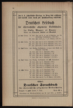 Verordnungsblatt für das Volksschulwesen im Königreiche Böhmen 19110831 Seite: 14