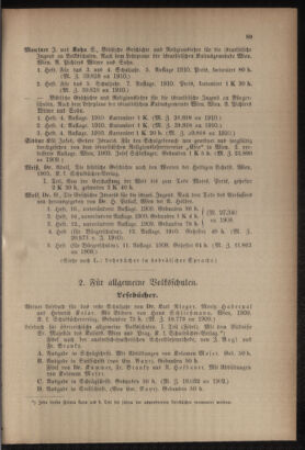 Verordnungsblatt für das Volksschulwesen im Königreiche Böhmen 19110831 Seite: 19