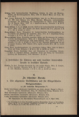 Verordnungsblatt für das Volksschulwesen im Königreiche Böhmen 19110831 Seite: 47