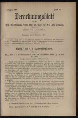 Verordnungsblatt für das Volksschulwesen im Königreiche Böhmen 19111031 Seite: 13