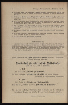 Verordnungsblatt für das Volksschulwesen im Königreiche Böhmen 19111231 Seite: 168